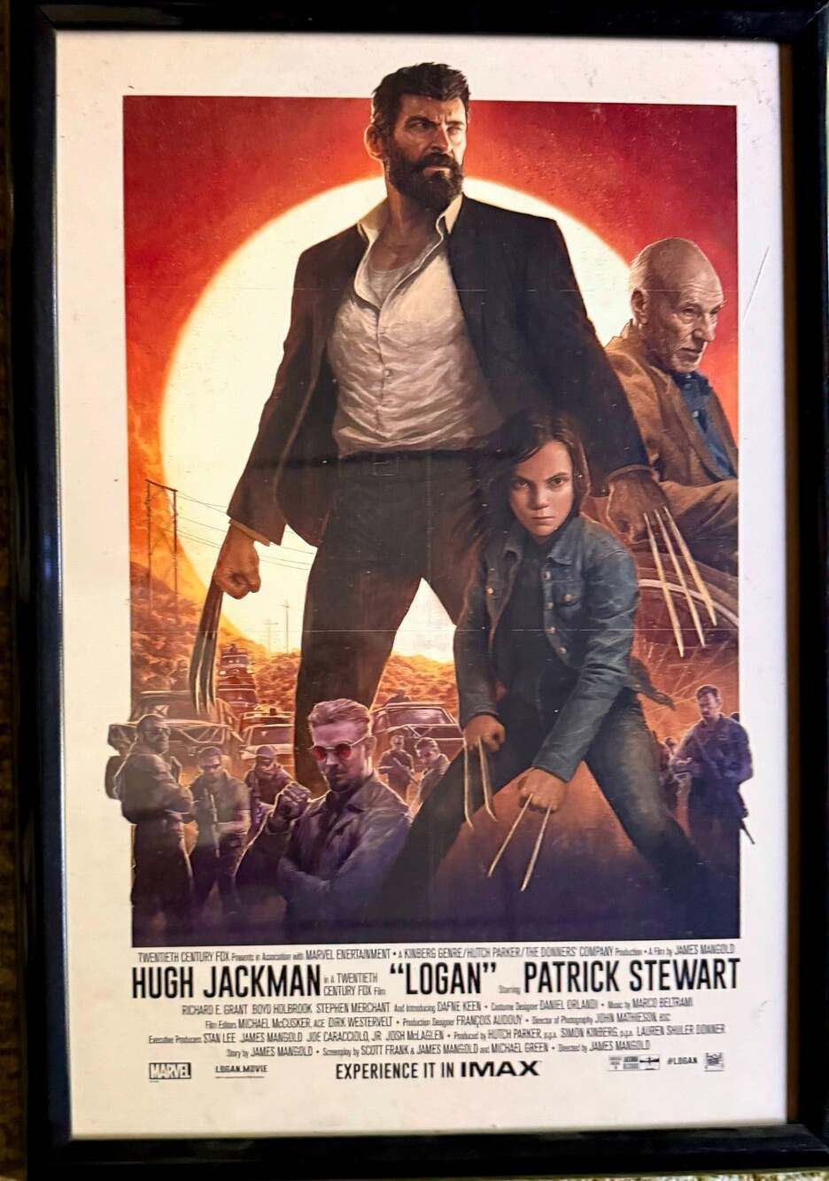 Logan 2017 Framed IMAX Movie Poster Dave Rapoza SDCC Exclusive Art Print 14x20